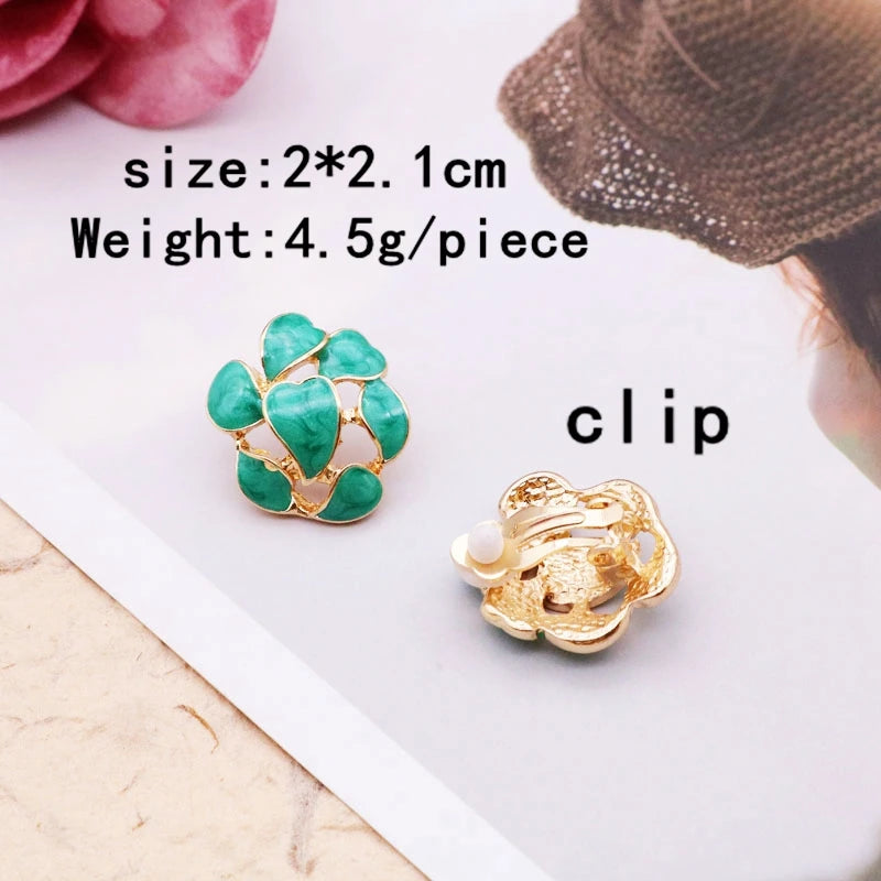 Colorful Earrings Enamel Party Pretty Christmas Gift Geometric Accessories