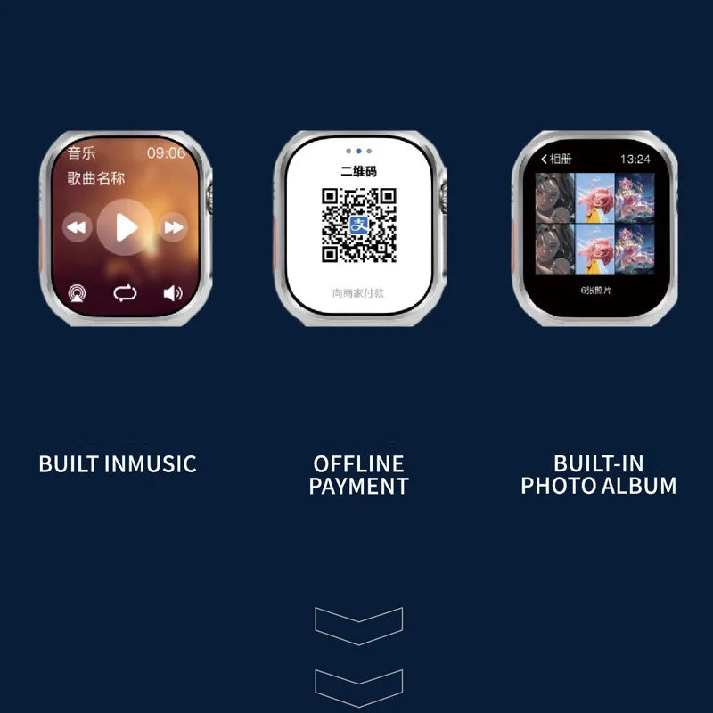 Smart Watch Hello Watch 3 Plus Ultra 2.04inch Amoled Screen Voice Assistant ChatGPT Ebook Compass Dual Core 49mm Smartwatch Men