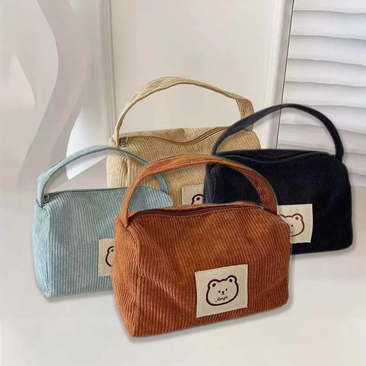 Cosmetic Bags for Women Plush Cute Handbag Summer Fashion Soft Comfortable Large Capacity Trendy Handbag for Women With Handle