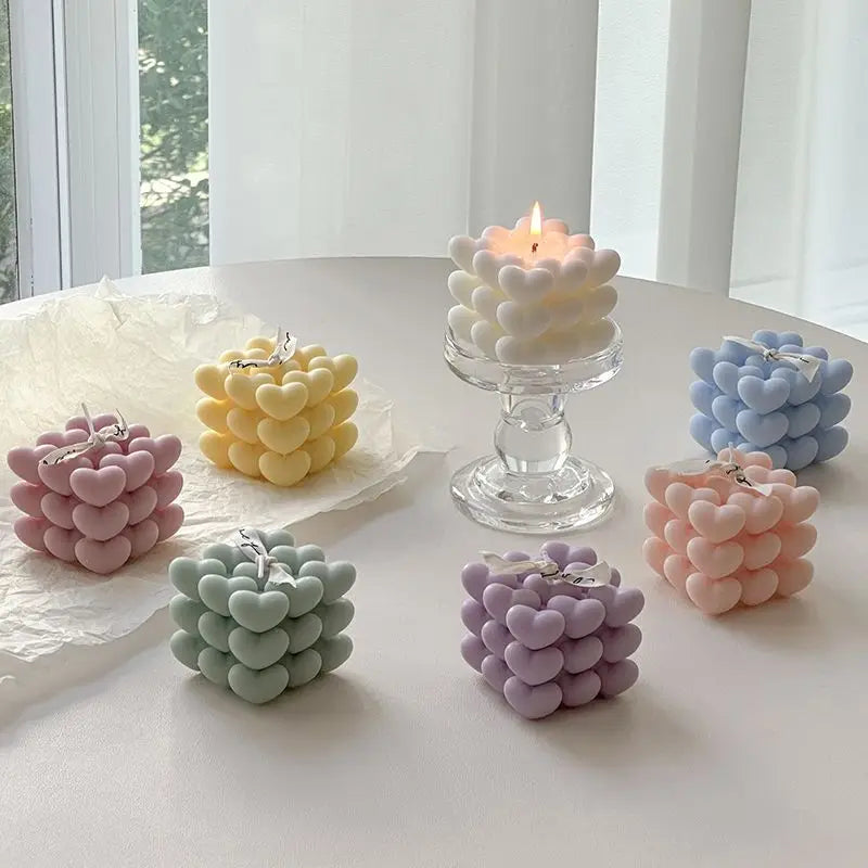 Colorful Low-temperature Aromatherapy Candles Birthdays Creative Fragrances High-end Candle Holders Romantic Sleep Enhancing