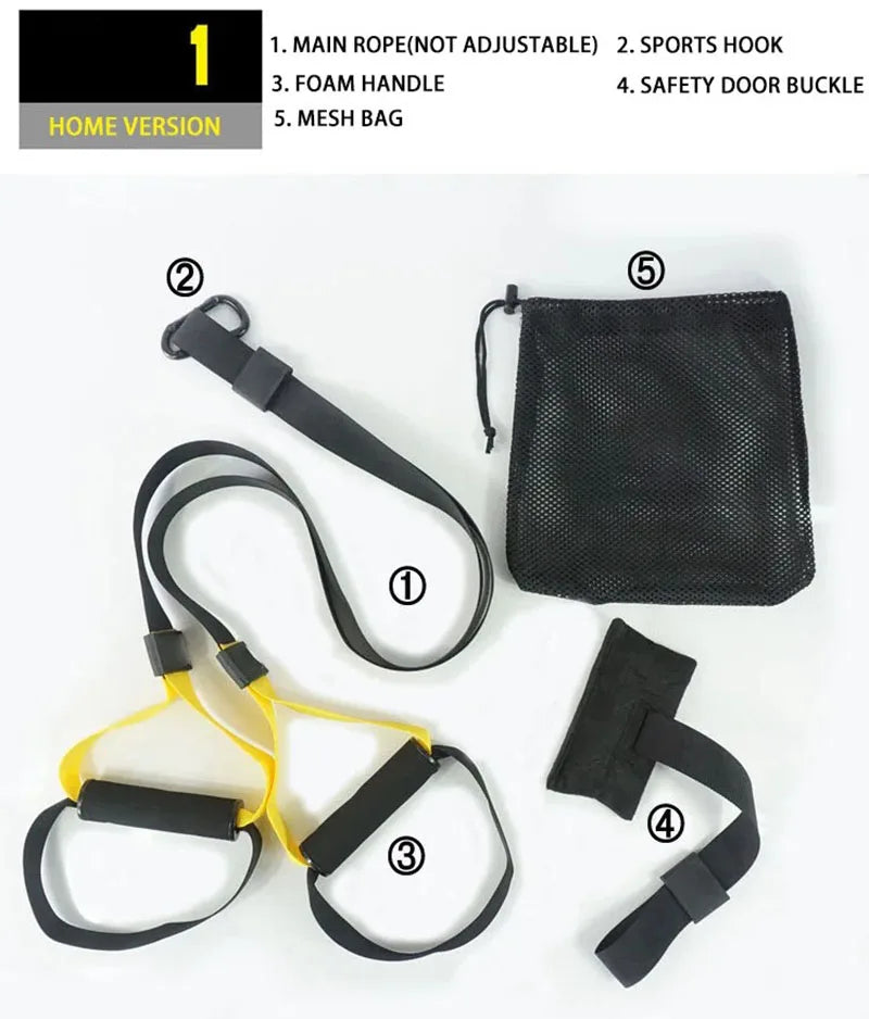 Hanging Training Strap Adjustable Fitness Band Chest Exercise Strap Resistance Training Home Gym Exercise Equipment Resistance