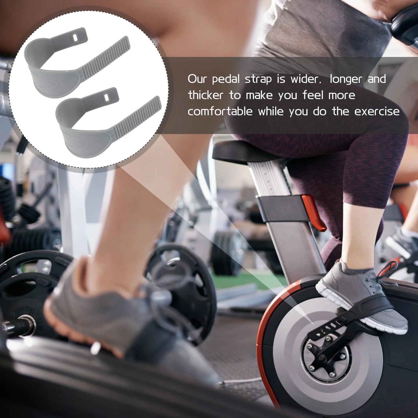 Straps Fitness Equipmentsss Toe Foot Footrest Clips Pedals Cycle Foot Bikes Cycling Gym Foot Clip Anti Universal