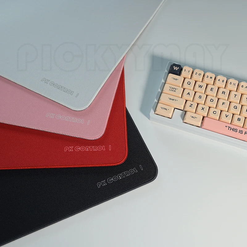 Pk Control 1 Professional Gaming Mouse Pad Premium Mousepad Speed and Control Desk Pad Mouse Mat High-Grade Desk Mat White