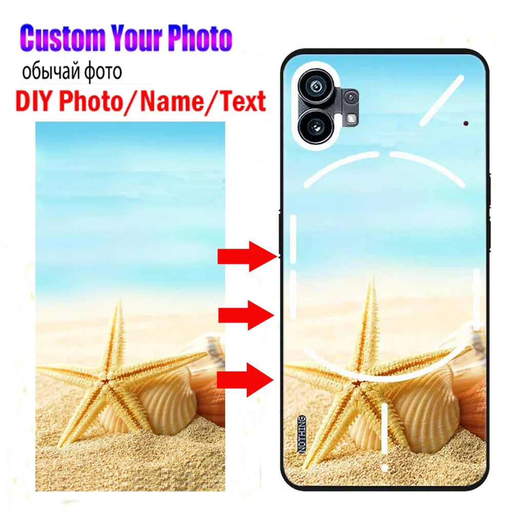 Customized Photo Cases For Nothing Phone 1 2 Case Soft Design DIY Image Picture Name Cover Phone2 One Two A063 A065 TPU Fundas