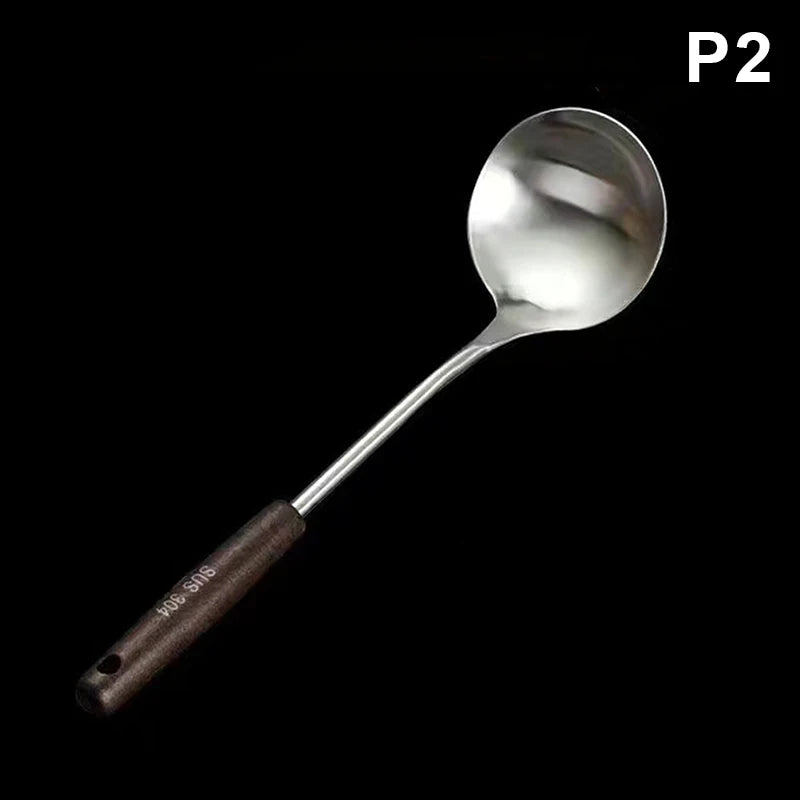 1Pc Stainless Steel Kitchen Utensils Wok Spatula Iron And Ladle Tool Set Spatula For Cooking Kitchen Accessories Essentials
