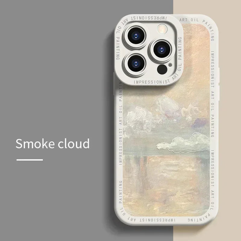 Luxury Art Coque Phone Cases for iPhone 11 13 12 14 15 Pro Max Case 15Plus 14Plus 14Pro 11Pro 12Pro 13Pro 15Pro 14 Pro Max Cover
