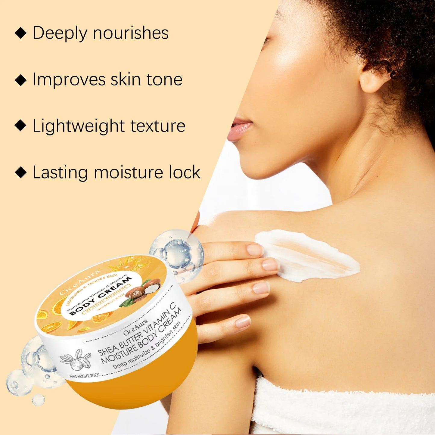 Shea Butter Body Face Cream Moisturize Nourishing Tighten Smoothing Dry Rough Skin Deep Hydration Cleansing Lotion Care Products