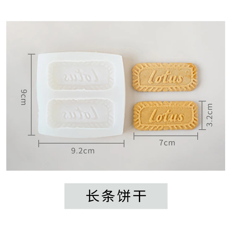 Biscuit Scented Candle Silicone Mold Simulation Modeling Candle Diy Plaster Baking Cake Mold Cake Decorating Tools