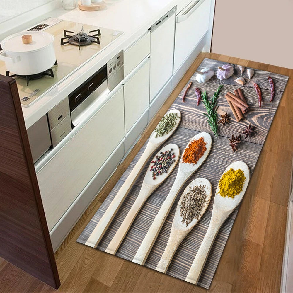 Kitchen Rug Durable Home Entrance Doormat High-end Kitchen Mats for Floor Waterproof House Hold Washable Non-slip Large Carpet