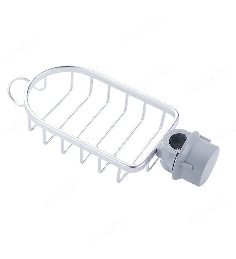 Bathroom Accessories Faucet Storage Shelves Shower Bar Faucet Rack Shampoo Soap Holder Adjustable Kitchen Rag Sponge Drain Shelf