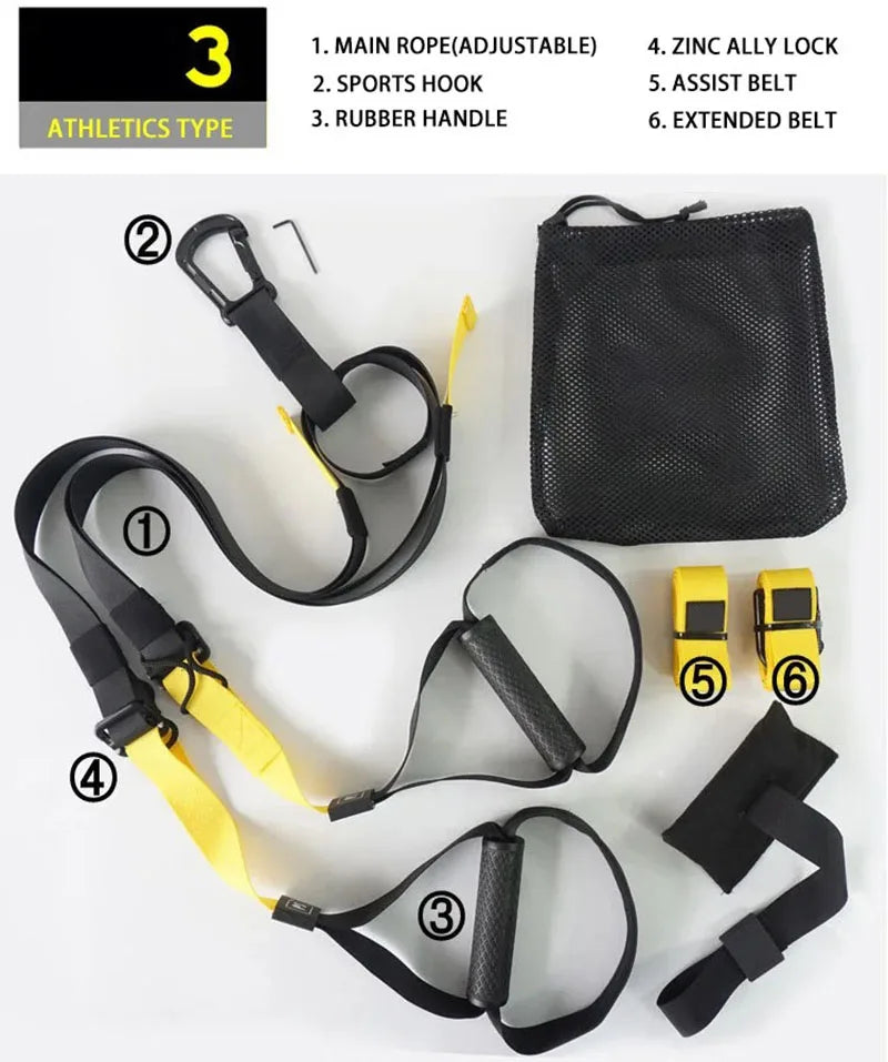 Hanging Training Strap Adjustable Fitness Band Chest Exercise Strap Resistance Training Home Gym Exercise Equipment Resistance