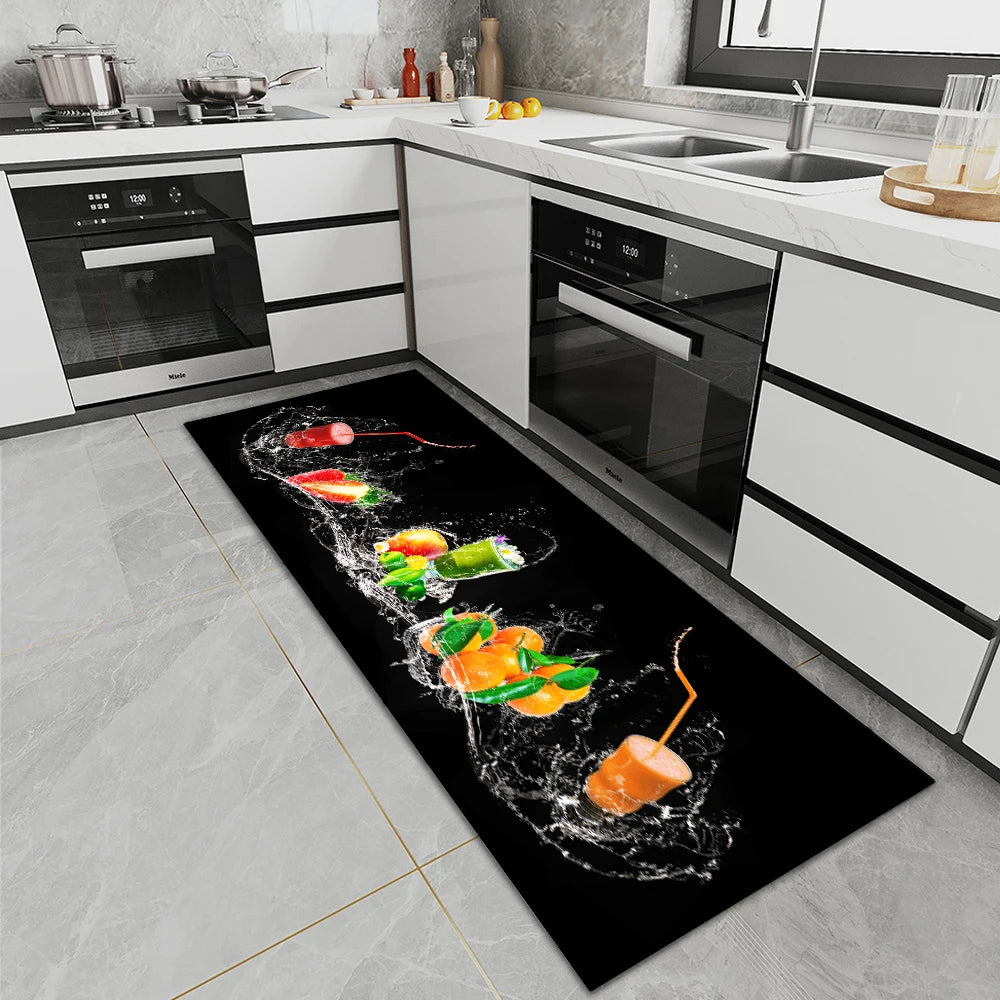 Kitchen Rug Durable Home Entrance Doormat High-end Kitchen Mats for Floor Waterproof House Hold Washable Non-slip Large Carpet