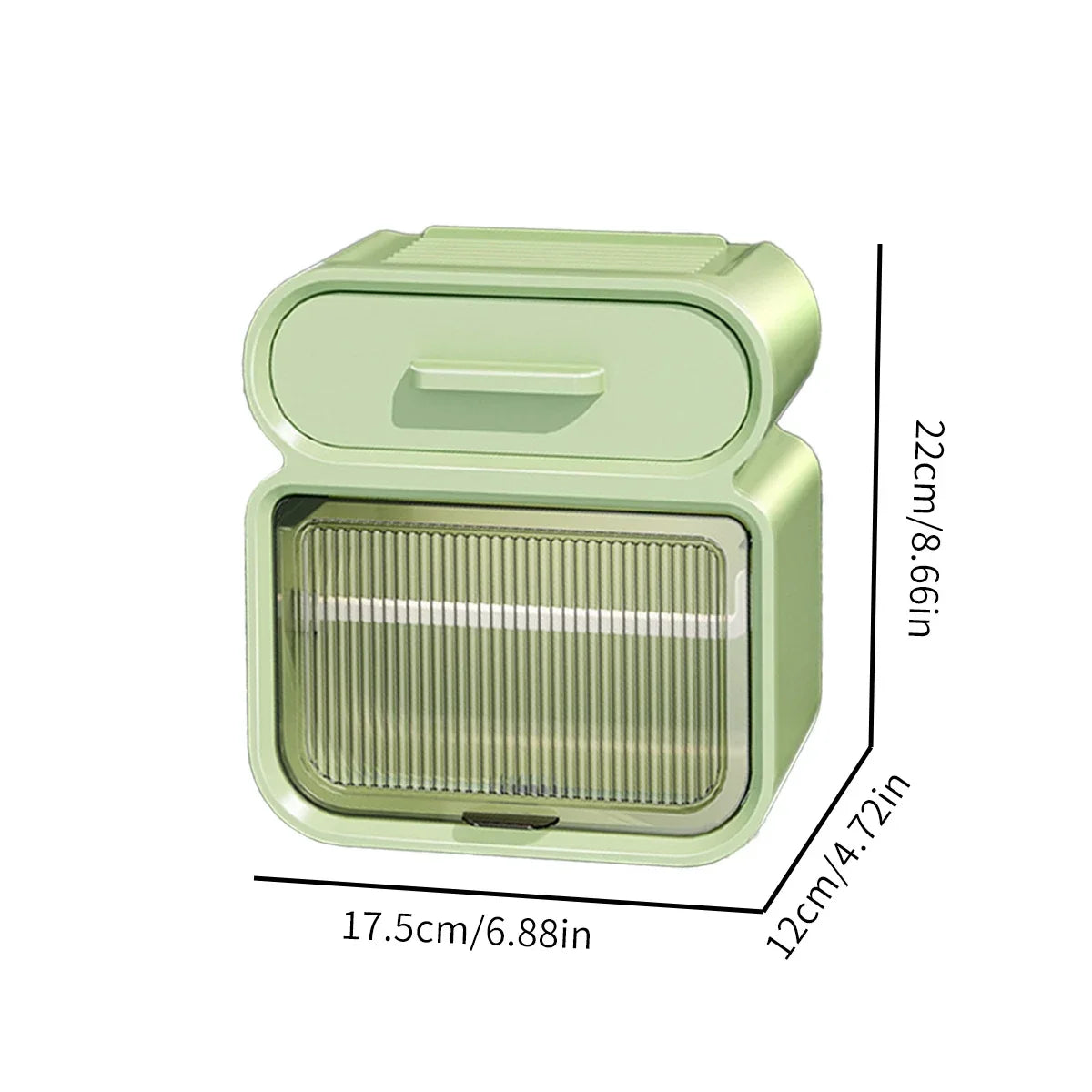 Bathroom Square Tissue Box  Wall-Mounted Toilet Tissue Holder Storage Organizer Double Layer Storage Rack Toilet Roll Holder