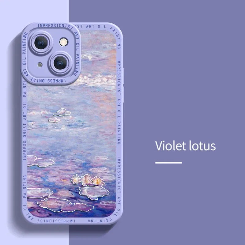 Luxury Art Coque Phone Cases for iPhone 11 13 12 14 15 Pro Max Case 15Plus 14Plus 14Pro 11Pro 12Pro 13Pro 15Pro 14 Pro Max Cover