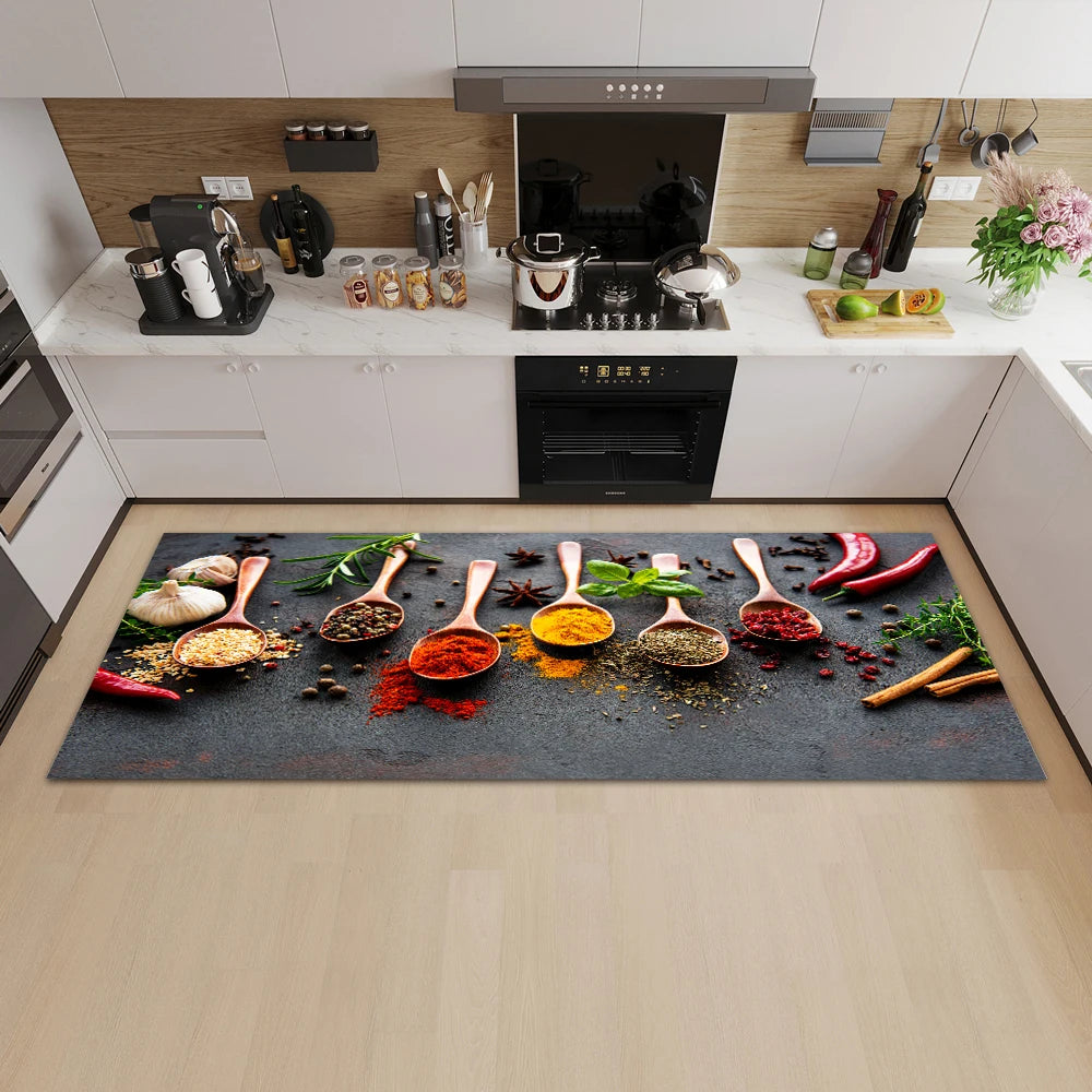Kitchen Rug Durable Home Entrance Doormat High-end Kitchen Mats for Floor Waterproof House Hold Washable Non-slip Large Carpet