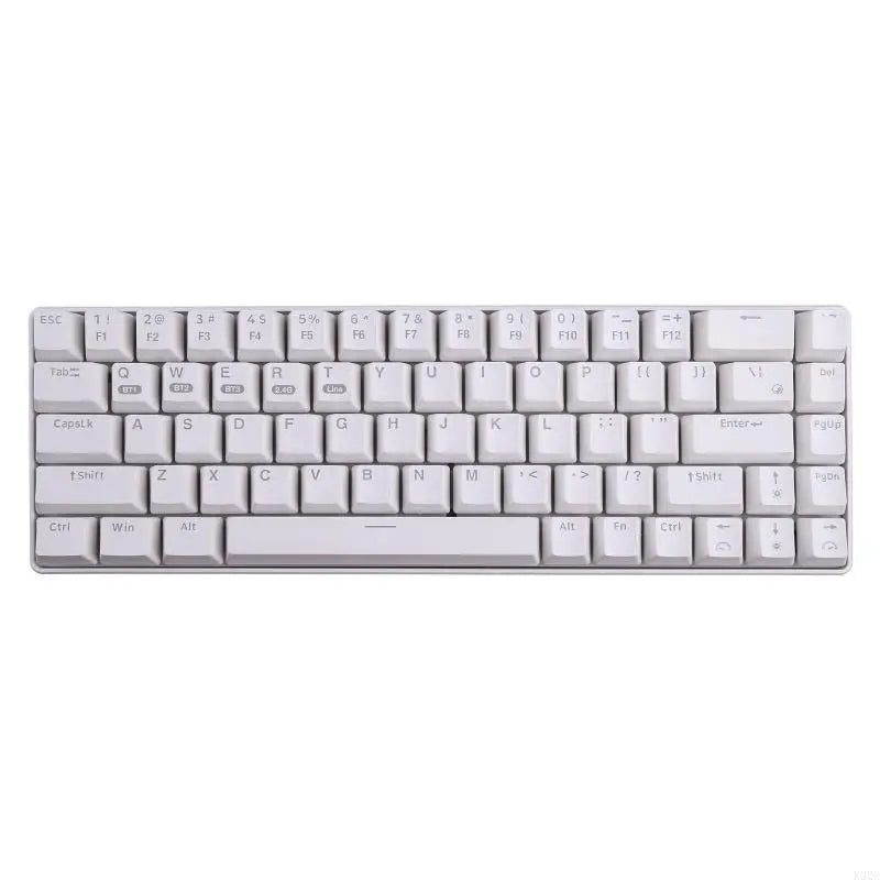 K32C RF68 68-key Gaming Mechanical Keyboard BT Wireless Blue Backlit 2-Shot