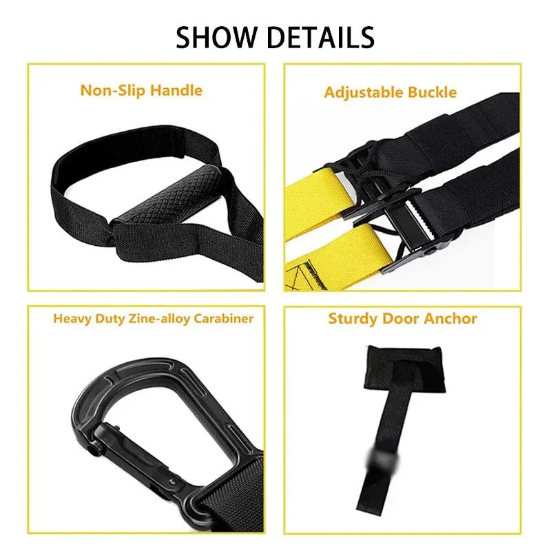 Hanging Training Strap Adjustable Fitness Band Chest Exercise Strap Resistance Training Home Gym Exercise Equipment Resistance