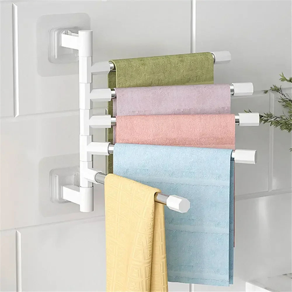 Towel Rack Bathroom Accessories Sets Kitchen Wall Shelf Without Drilling Mounted Organizers Storage Stainless Bath Shelves