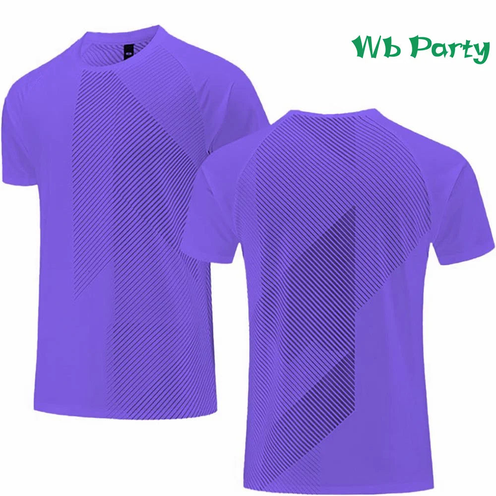Fitness T shirt Men Fashion Short Sleeve Tee Men's Clothing Gym T-shirt Summer Breathable T-shirts for Men Polyester O-Neck Tops