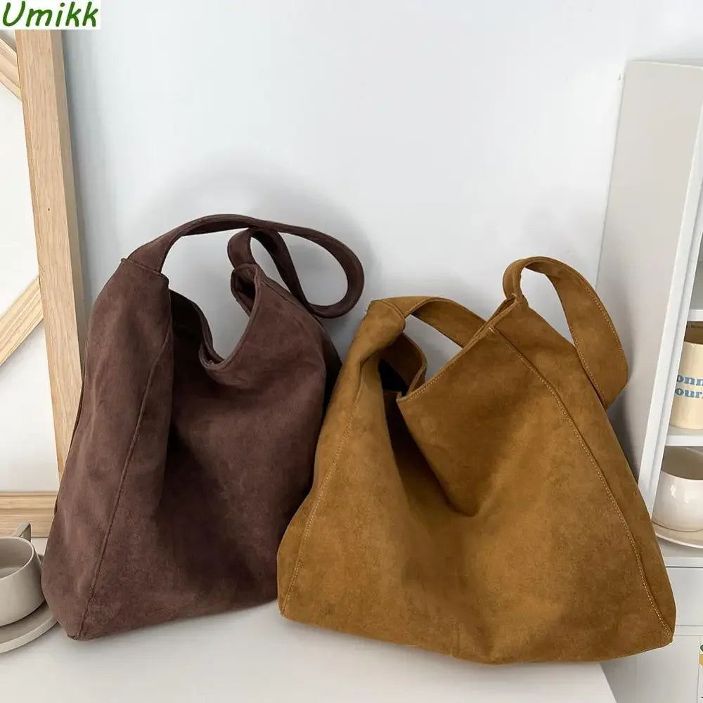 Women Large Capacity Shoulder Bag Stylish Tweed Fabric Work Tote Bag Casual Handbag for Daily Office Use Solid Color Handbag
