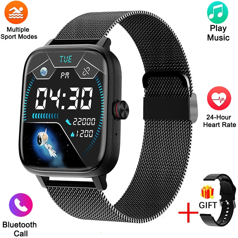 New Smart Watch Women Custom Dial Smartwatch For Android IOS Waterproof Bluetooth calling Music Watches Full Touch Lady Watch