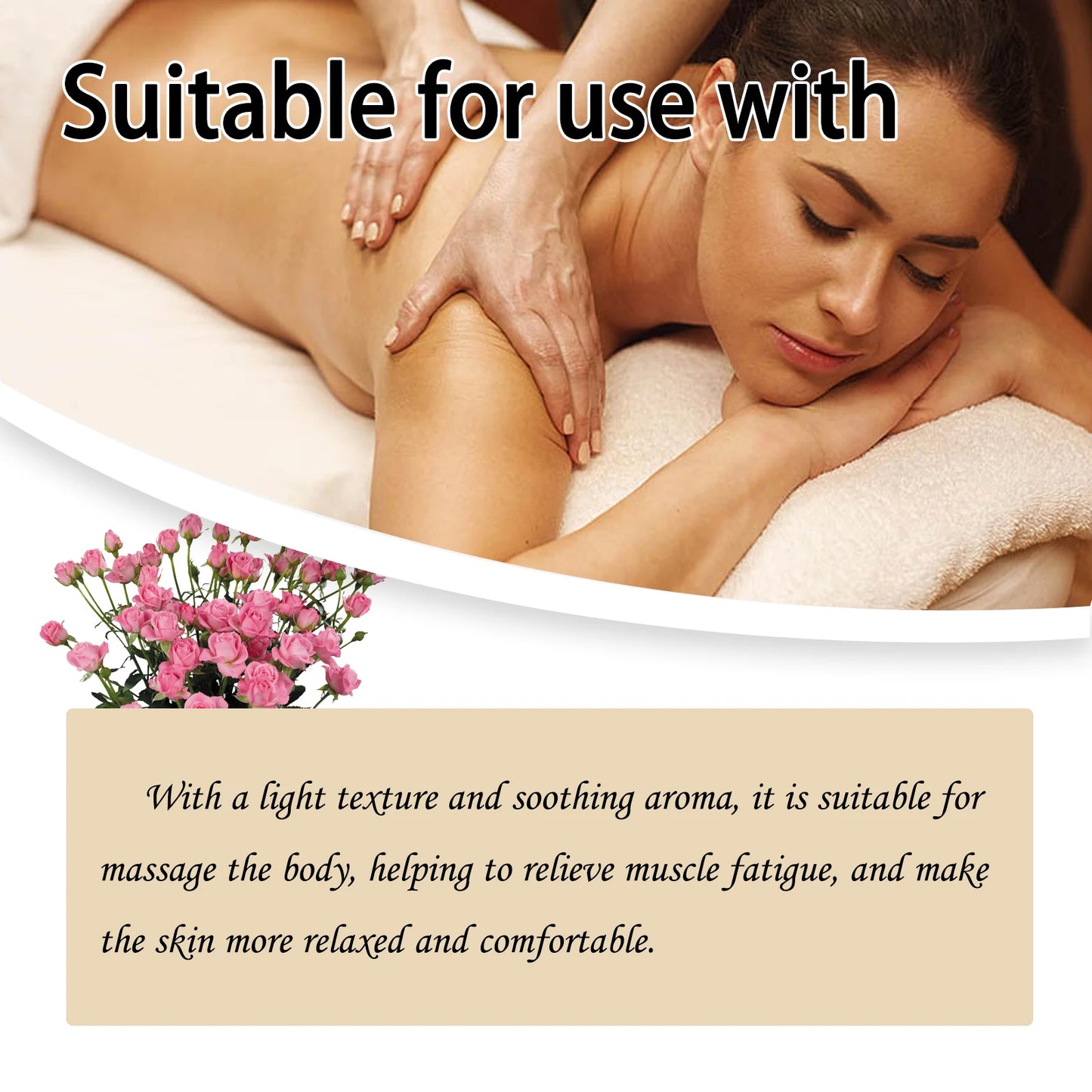 Vanilla Body Massage Oil for Glowing Skin Repair Smooth Stress Relief Moisturizing Dry Skin Tightening Body Essential Oils Care