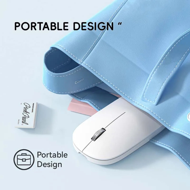 Bluetooth Wireless Mute Mouse Dual Mode Dpi Adjustable 2.4g Type-C Rechargeable Silent Ergonomic Office Mouse