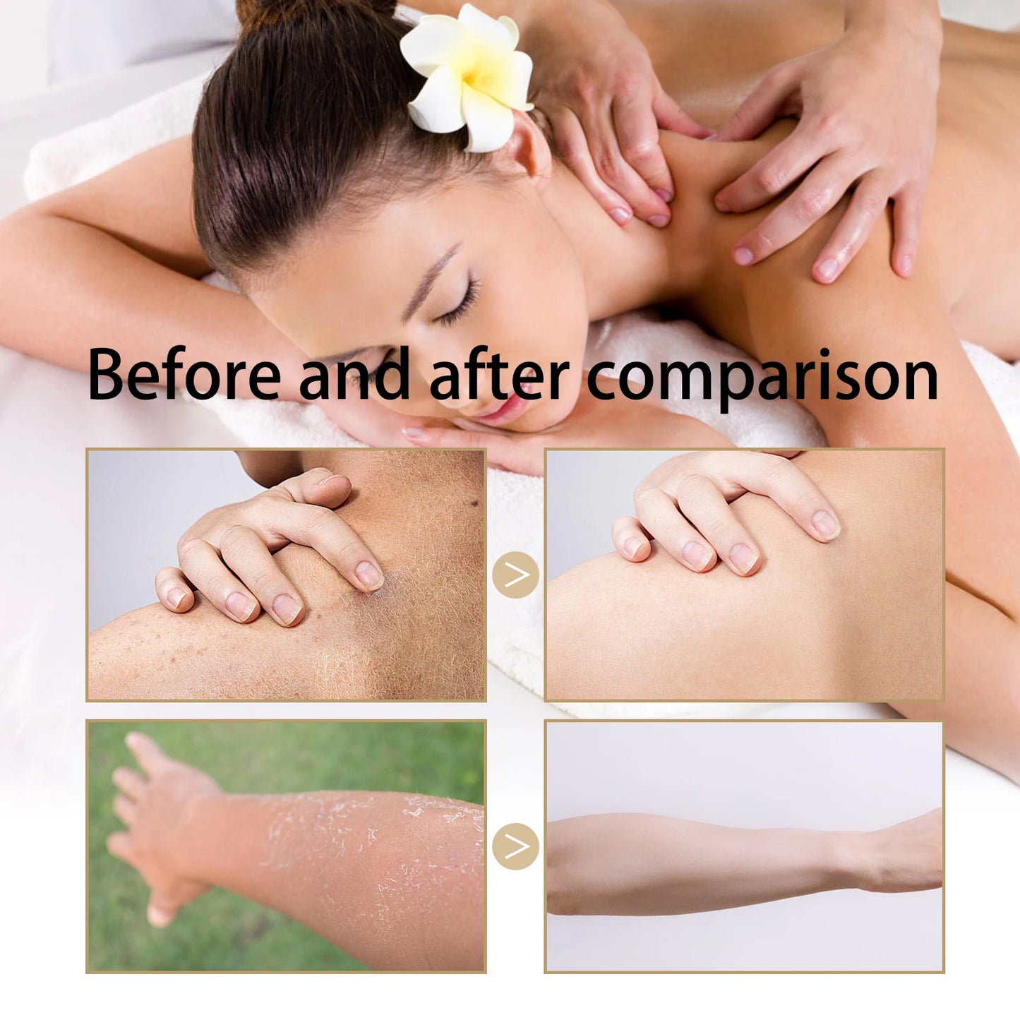 Vanilla Body Massage Oil for Glowing Skin Repair Smooth Stress Relief Moisturizing Dry Skin Tightening Body Essential Oils Care