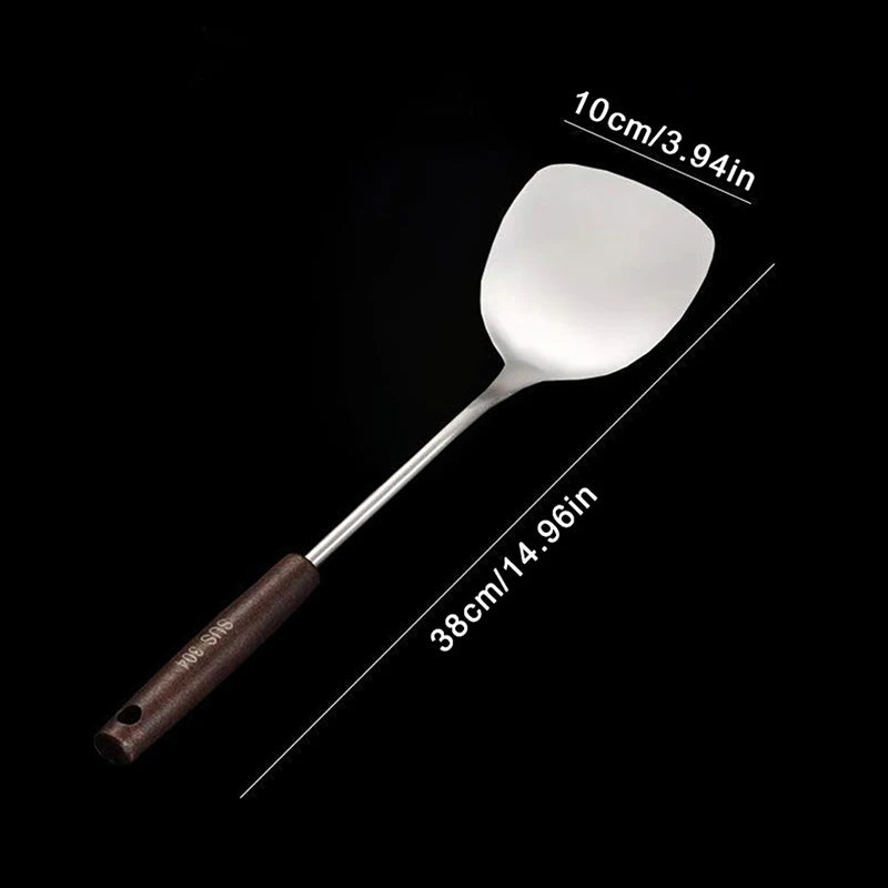 1Pc Stainless Steel Kitchen Utensils Wok Spatula Iron And Ladle Tool Set Spatula For Cooking Kitchen Accessories Essentials