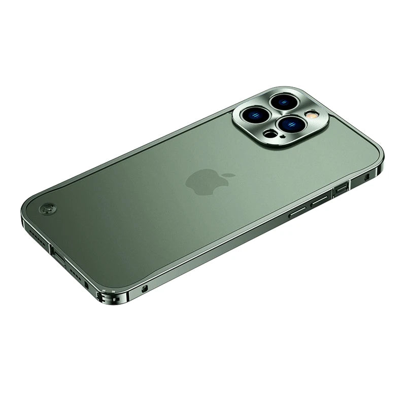 Metal Phone Cases For IPhone 12 13 14 Pro Max Cover 16 Plus Magnetic Aluminum Frame Phone Shell For Iphone 15 12 Mini 13 Pro Max
