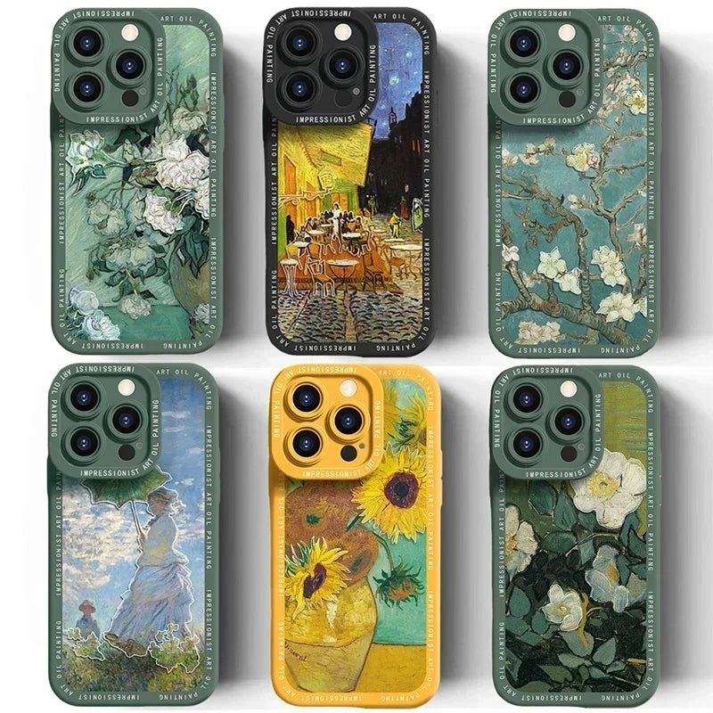 Luxury Art Coque Phone Cases for iPhone 11 13 12 14 15 Pro Max Case 15Plus 14Plus 14Pro 11Pro 12Pro 13Pro 15Pro 14 Pro Max Cover