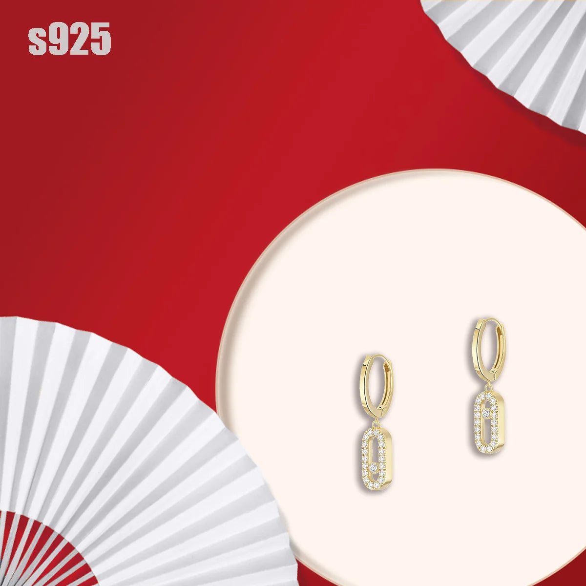 Pure silver s925 earrings Fashionable, trendy, charming, sweet, romantic, stylish, temperament, personality