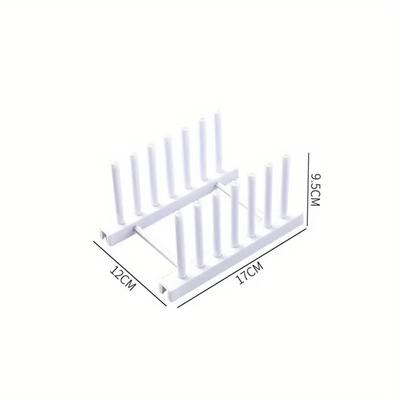Kitchen Plates Pot Covers Home Cabinet Creative Bowl Dish Storage Rack Plastic Drain Rack Convenient and Simple