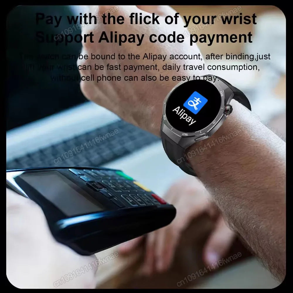 2025 New Smart Watch Men Watch 5 Pro 1.52 AMOLED Screen Bluetooth Call GPS Trajectory NFC Heart Rate Dynamic Lsland SmartWatches