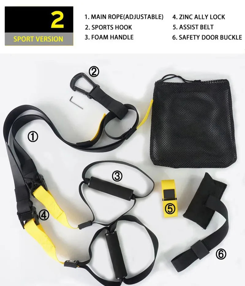 Hanging Training Strap Adjustable Fitness Band Chest Exercise Strap Resistance Training Home Gym Exercise Equipment Resistance