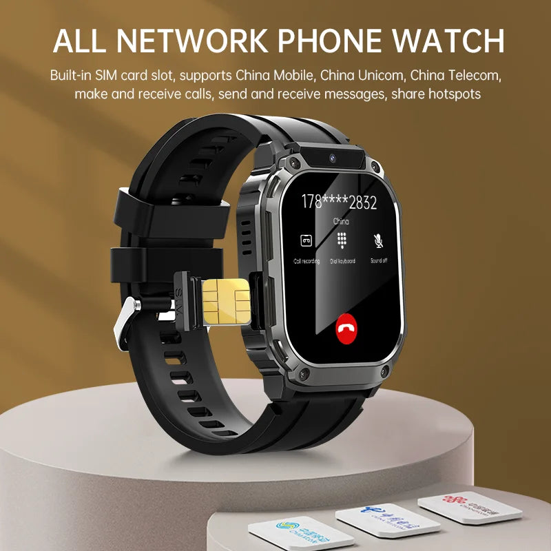 Smartwatch Men Women 5G/WIFI Network Watches SIM Card Camera GPS APP Health Monitor Sports Bluetooth Calls Smart Watch 2025 New