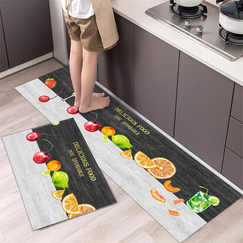 Kitchen Rug Durable Home Entrance Doormat High-end Kitchen Mats for Floor Waterproof House Hold Washable Non-slip Large Carpet