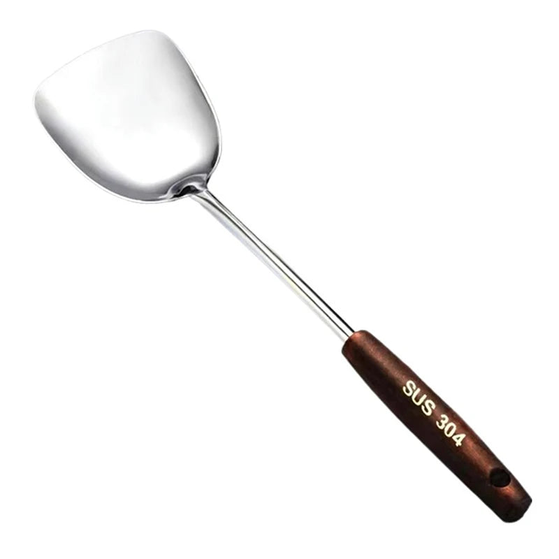 1Pc Stainless Steel Kitchen Utensils Wok Spatula Iron And Ladle Tool Set Spatula For Cooking Kitchen Accessories Essentials