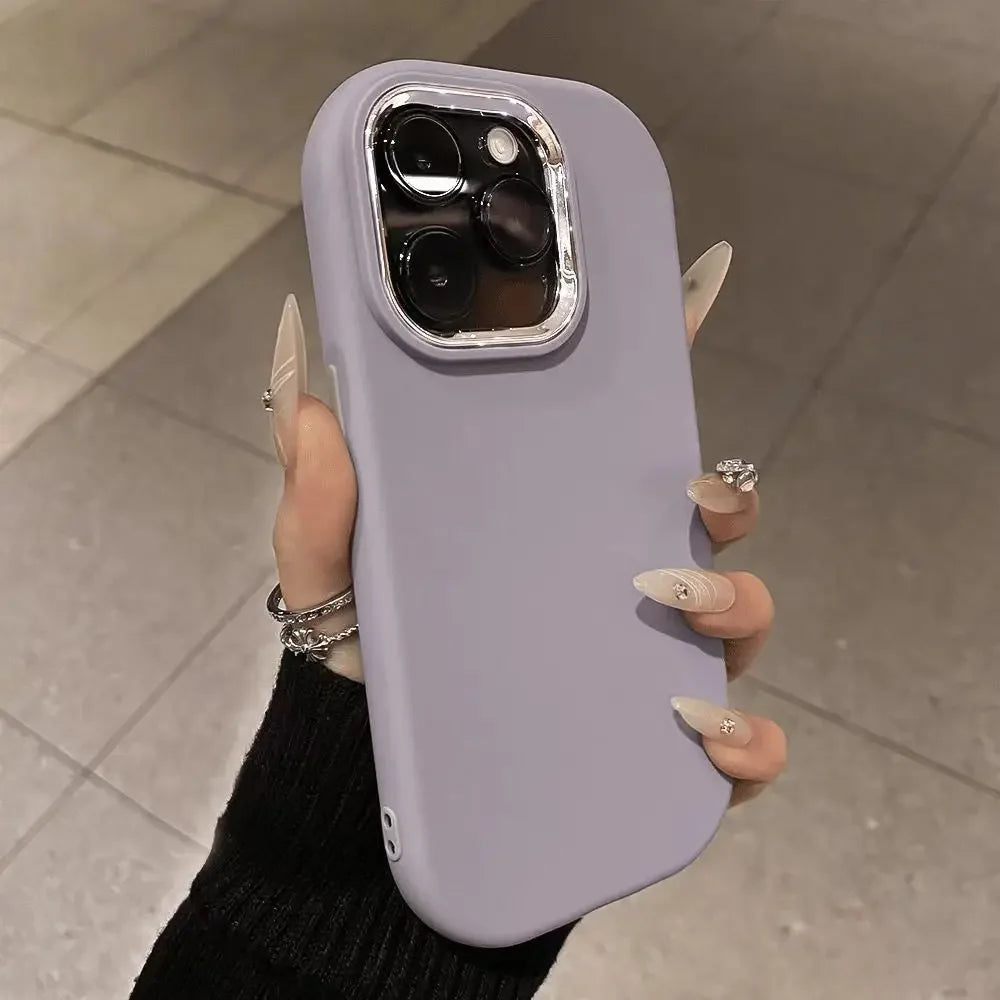 Fashion Soft Candy Silicone Phone Case For iPhone 16 11 12 13 14 15 Pro Max X Xs XR Max Shockproof Bumper Cases Cover