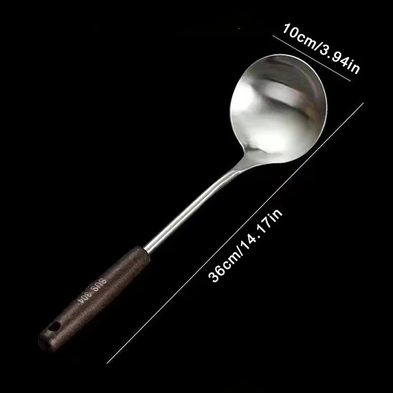 1Pc Stainless Steel Kitchen Utensils Wok Spatula Iron And Ladle Tool Set Spatula For Cooking Kitchen Accessories Essentials