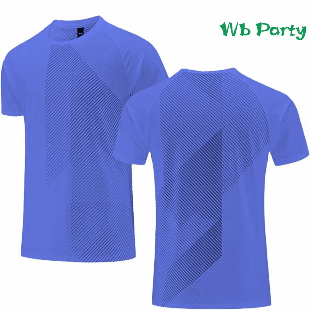 Fitness T shirt Men Fashion Short Sleeve Tee Men's Clothing Gym T-shirt Summer Breathable T-shirts for Men Polyester O-Neck Tops