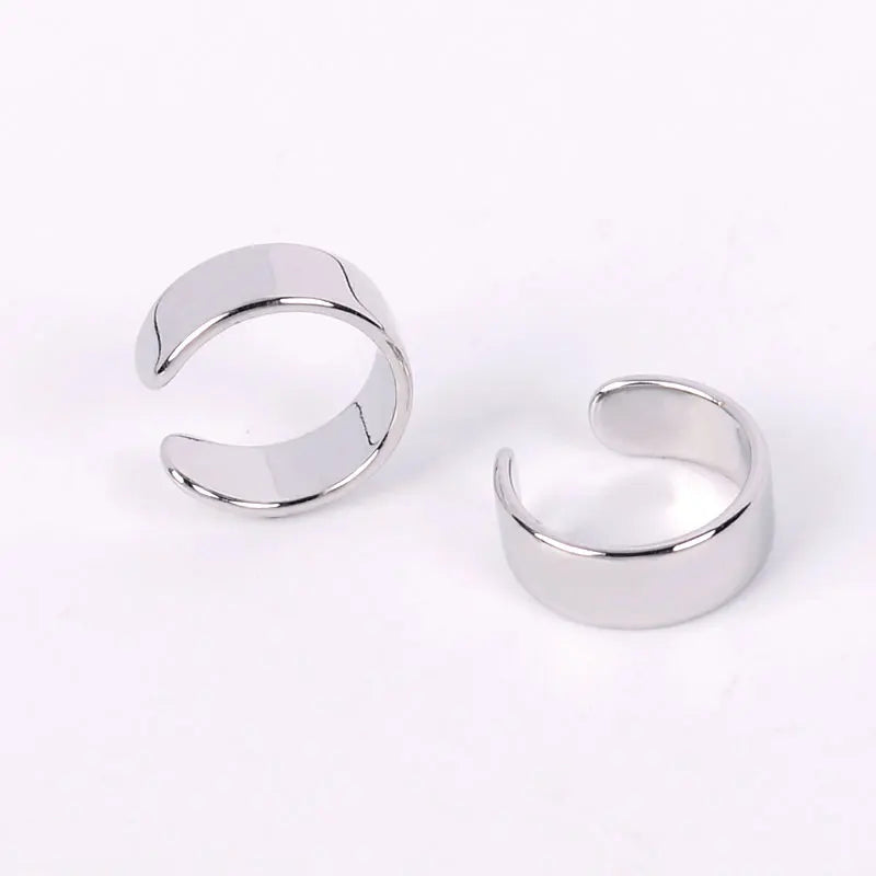 Stackable Earrings Without Ear Hole Star Wrap Clip On Earrings Earcuff for Women Ear Screen Climb Cuffs Fake Piercing One pair