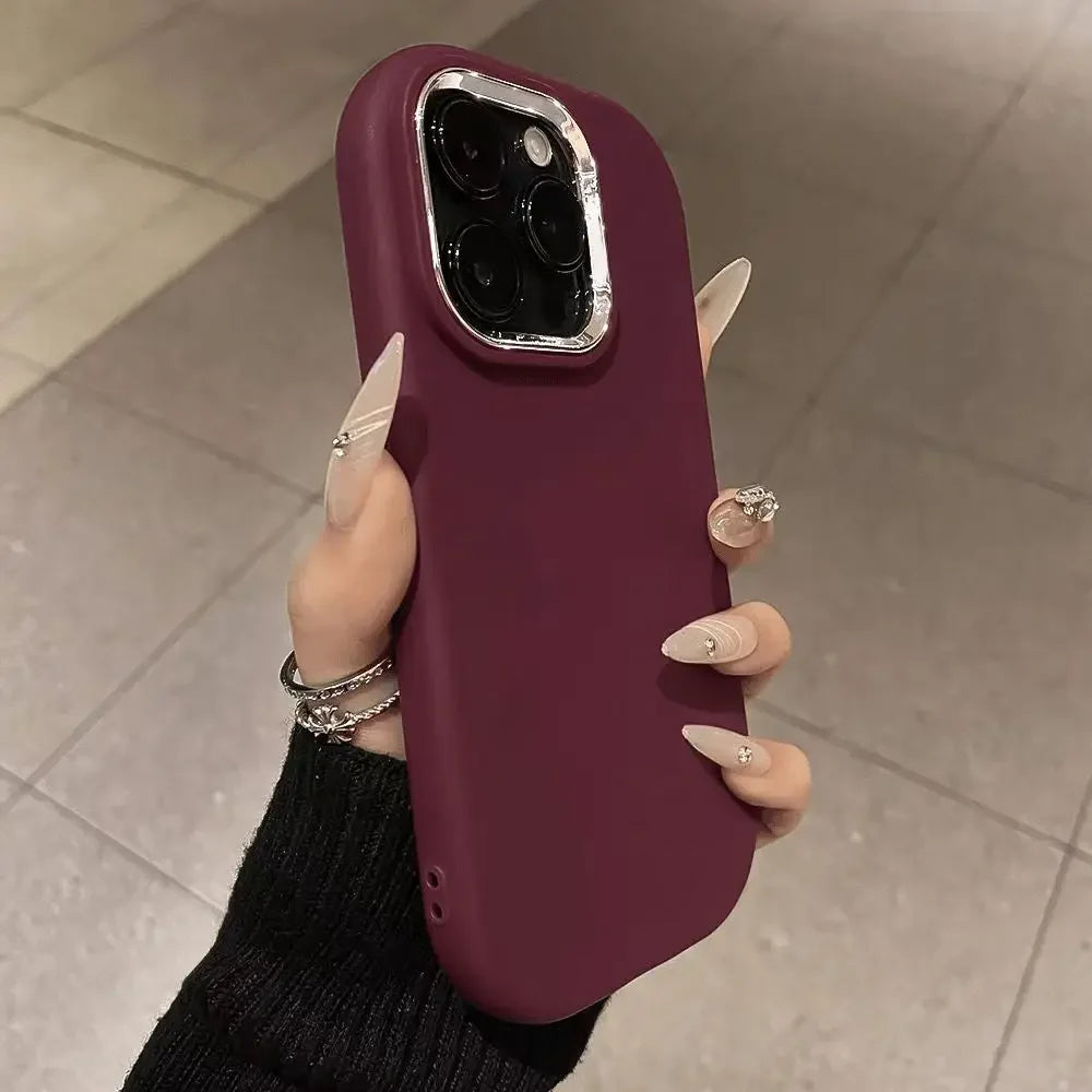Fashion Soft Candy Silicone Phone Case For iPhone 16 11 12 13 14 15 Pro Max X Xs XR Max Shockproof Bumper Cases Cover