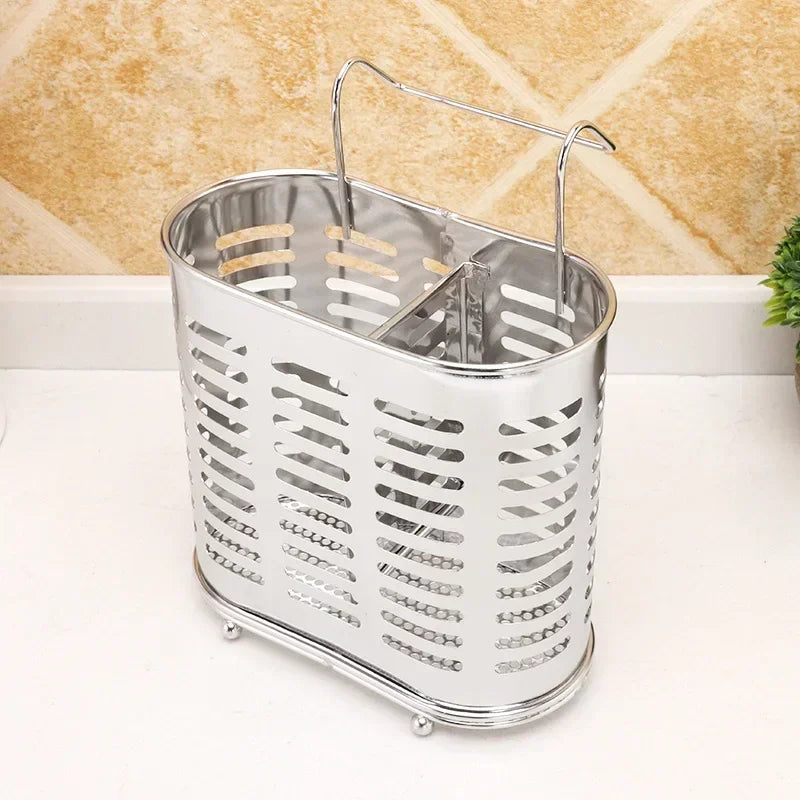 Kitchen Organizer Stainless Steel Dish Drainer Kitchen Tableware Storage Rack Chopsticks Spoon Fork Storage Holder For Kitchen